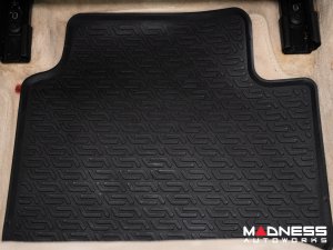 Alfa Romeo Giulia Floor Mat Set - All Weather Rubber Front/ Rear 4 Piece Set - Deluxe - RWD Model